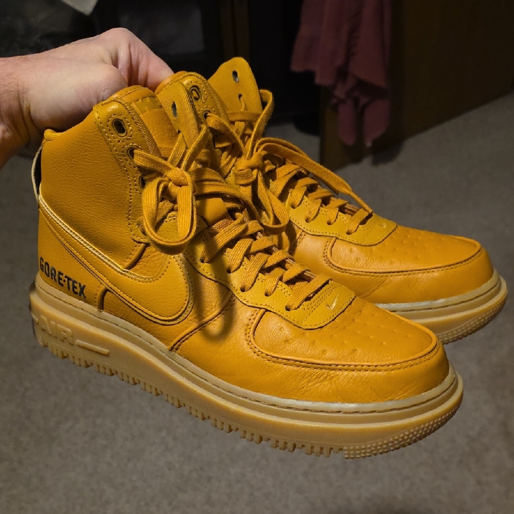Nike Men's Mustard High-Top Sneakers
